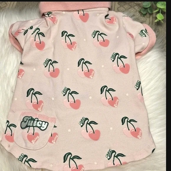 Rare Cherry Print Small Doggie Shirt - Picture 3 of 14